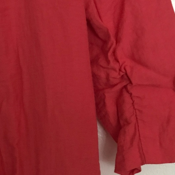 AQUA Open Front Blazer, Ruched Sleeves - Picture 5 of 7